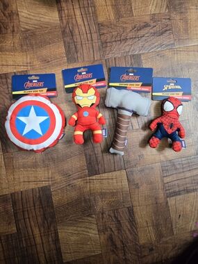 Marvel Plush Avengers & Spider-Man Dog Toy Set